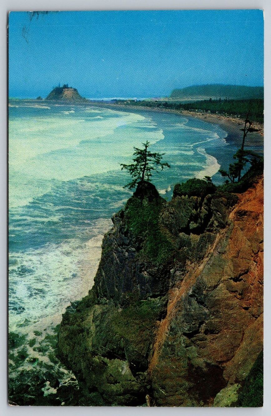 Vtg Postcard La Push Washington Quillayute Reservation James Island Bob Spring